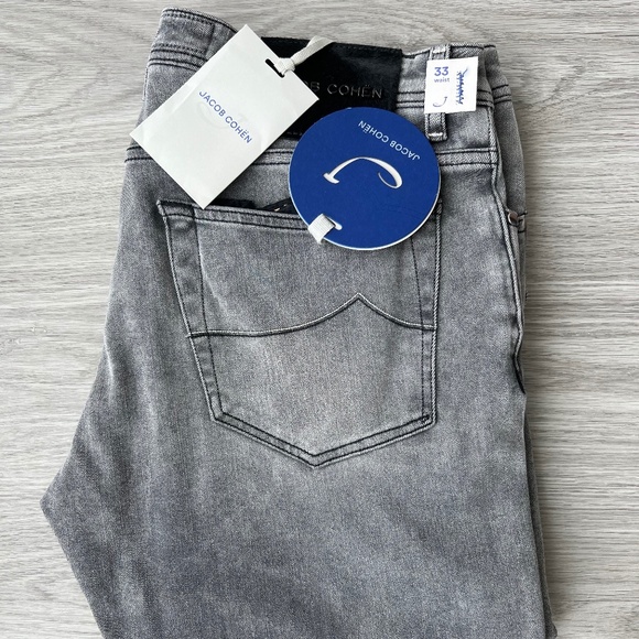 Jacob Cohen Jeans size 33 light grey denim stretch regular fit